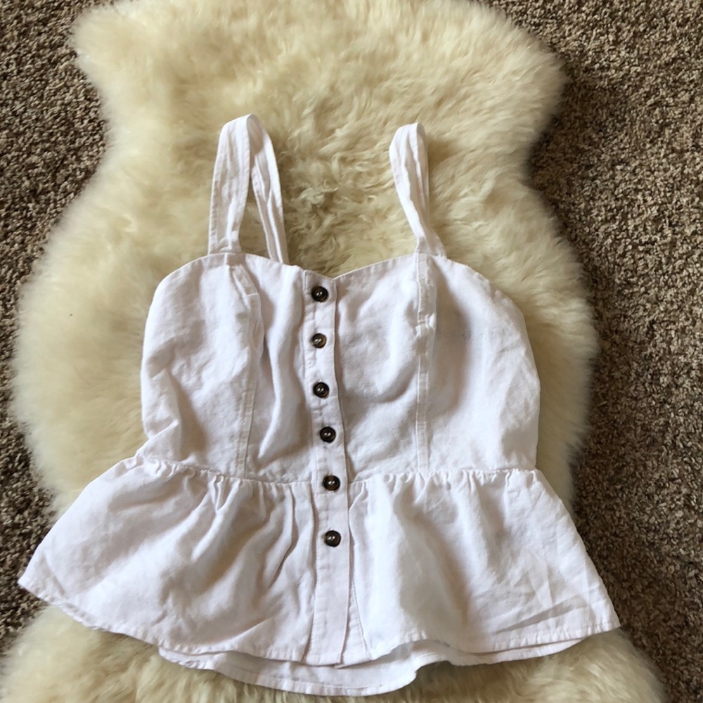 📍SOLD📍ASOS white open back top